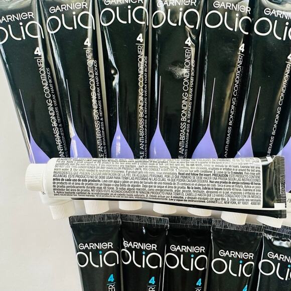 Garnier Olia Intense Anti-Brass Bonding Conditioner 1.83oz 13 Tubes NEW Blonde - Picture 2 of 3